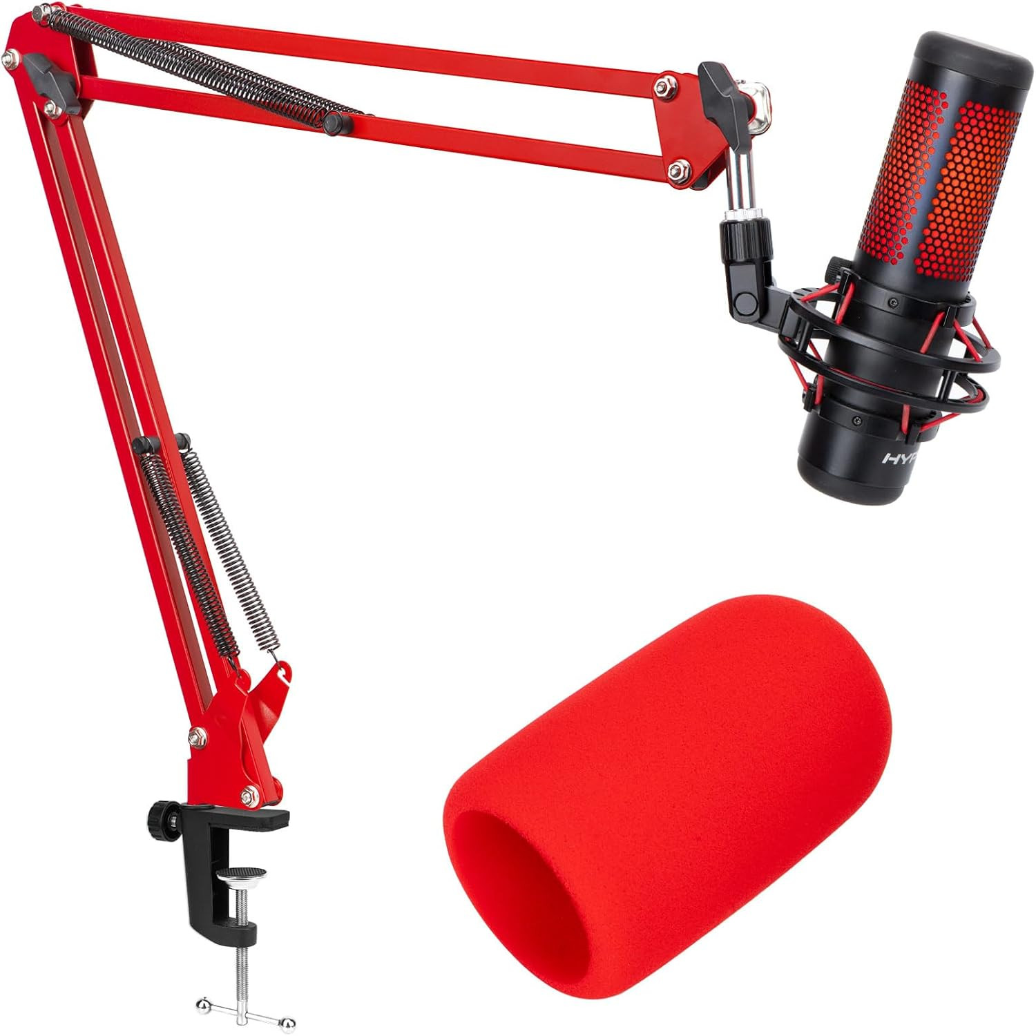 Hyperx Quadcast Boom Arm – Red Boom Arm for Hyper X Quadcast with Red Quadcast