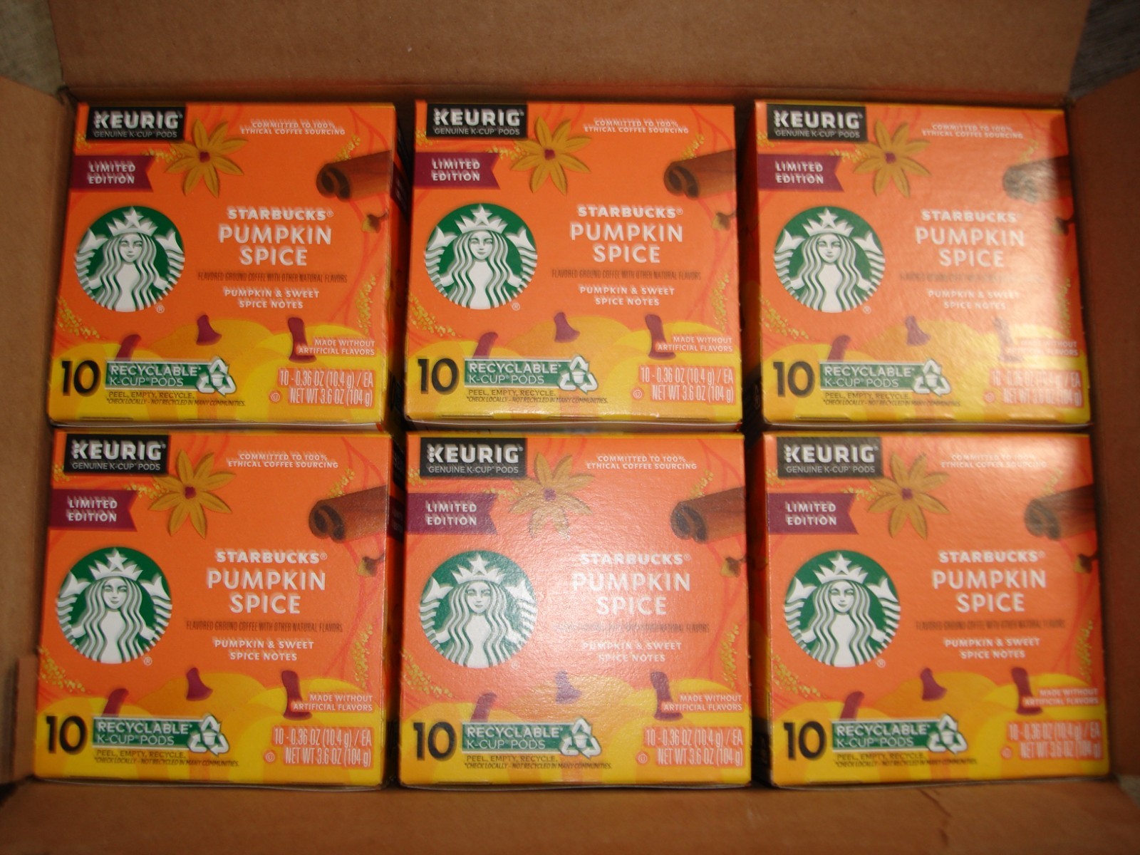 Starbucks Pumpkin Spice Coffee K-Cup – 60 Count | Seasonal Flavored