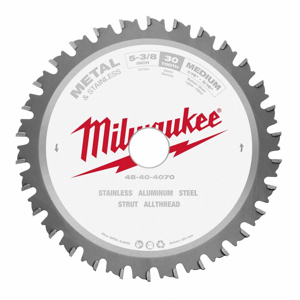 48-40-4070 Milwaukee 5-3/8″ x 30T Metal Cutting Circular Saw Blade