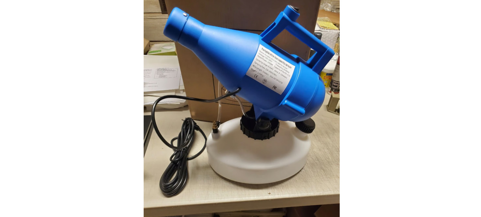 4.5L Electric ULV Portable Fogger Mosquito – Pest Control Adjustable Flow 1400w