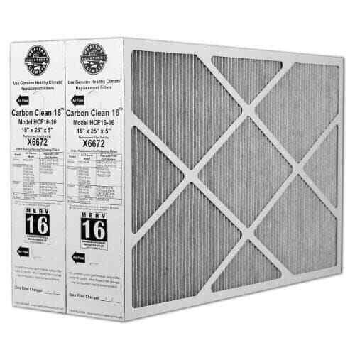 Lennox X6672 Carbon Clean 16″ x 25″ x 5″ MERV 16 – 2 Pack