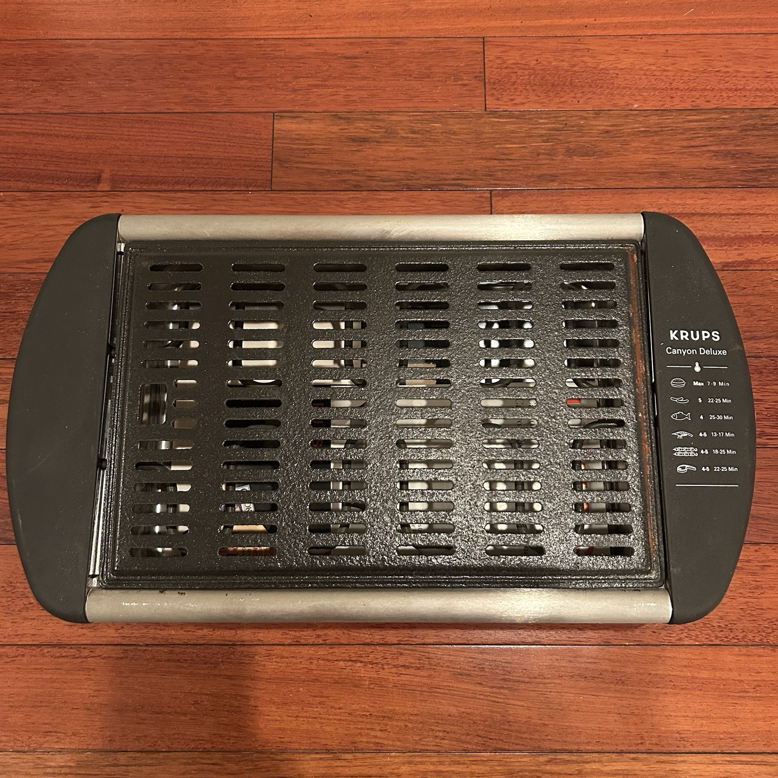 Krups Canyon Indoor Smokeless Portable Indoor Grill Made In Italy 20″ x 12″