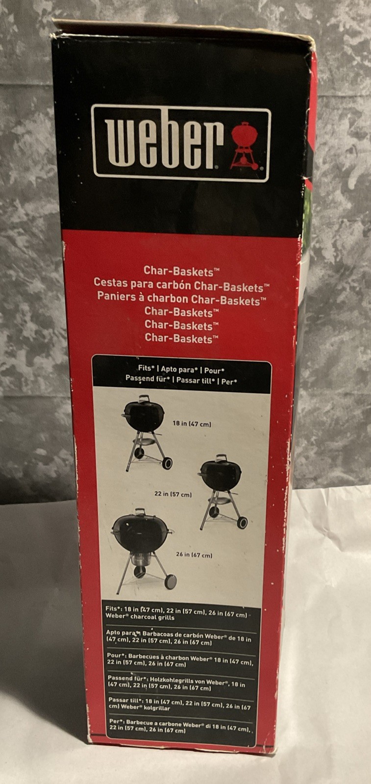 Weber Grills 7403 Char-Baskets for Charcoal Kettle Grill Indirect Direct Cooking