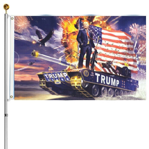 Donald Trump 2028 President Election Flag Patriotic Fireworks 3’x5′ 100D