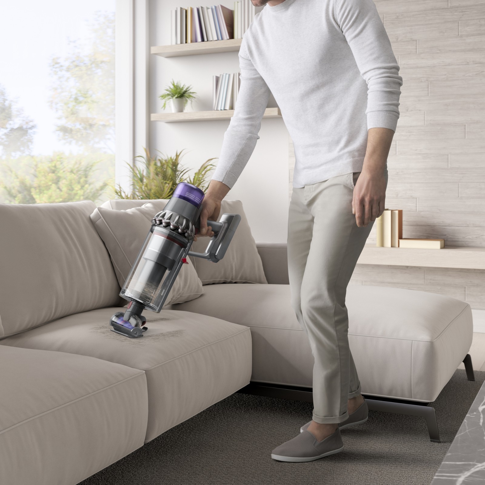 Dyson SV29 Outsize Extra Cordless Vacuum Cleaner | Nickel/Iron | Refurbished
