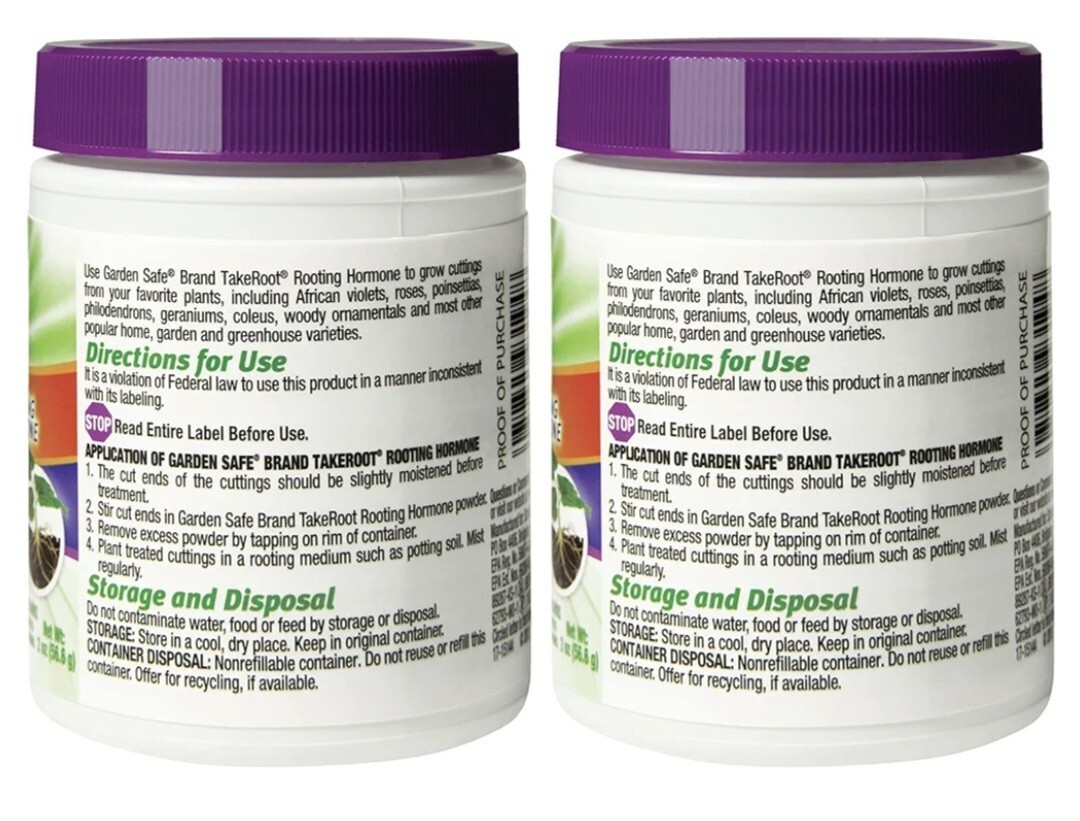 2 Pack Garden Safe Takeroot Rooting Hormone, New Plants Growth Powder-2Oz