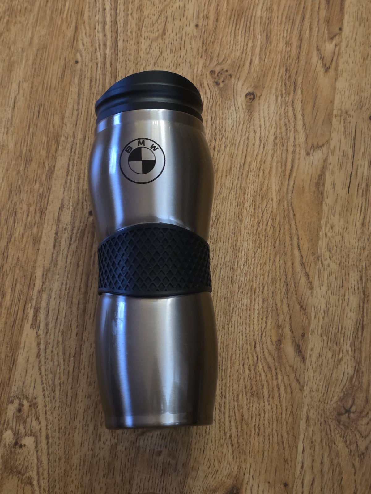 BMW OEM Brushed 80235A578E8. Stainless Steel 14oz Travel Mug Tumbler .