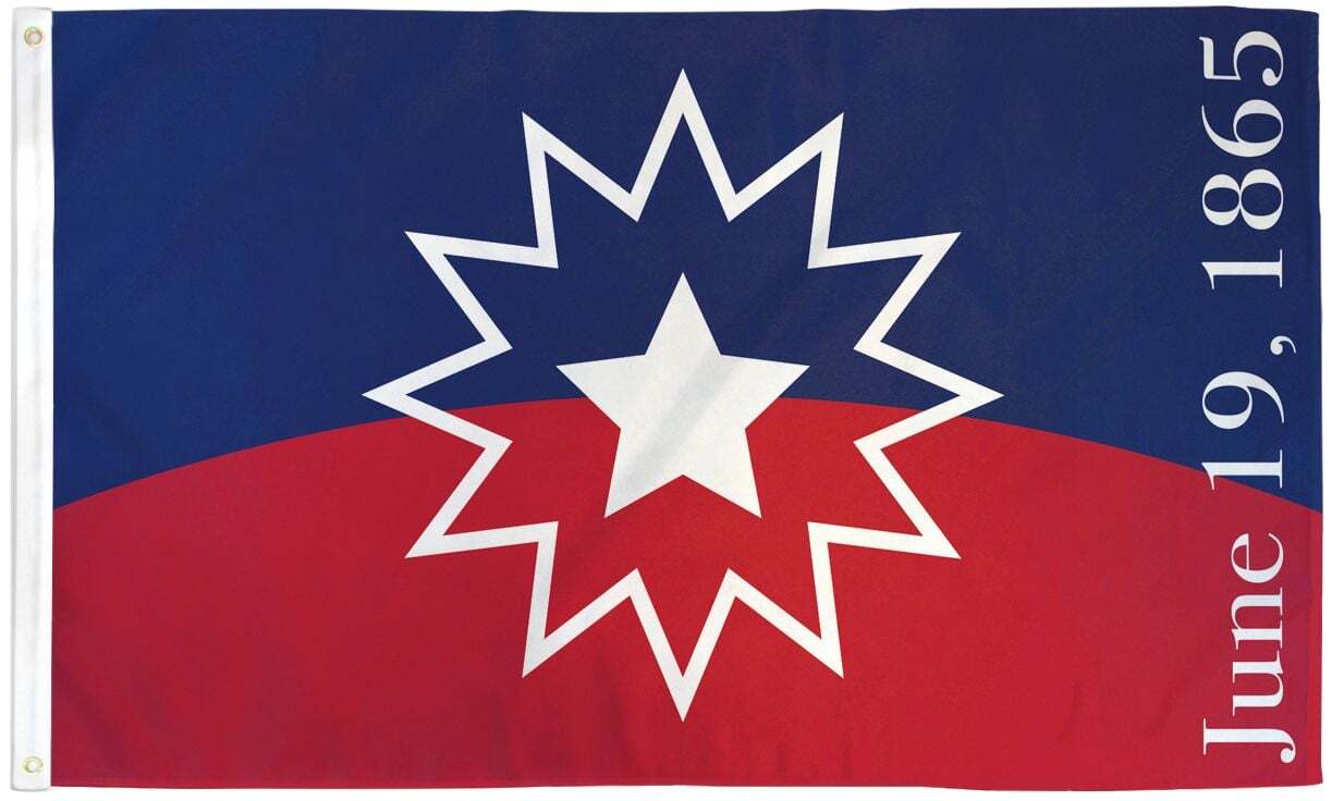 “JUNETEENTH” flag 3×5 ft polyester banner sign June 19 1865 19th