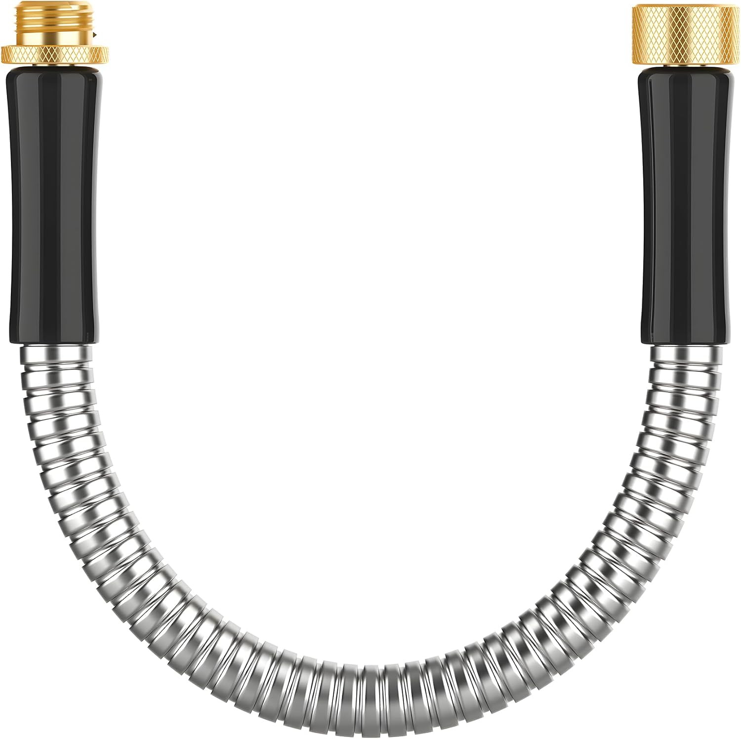 1 Ft Metal Garden Hose Connector Stainless Steel Kink Free Hose Extension