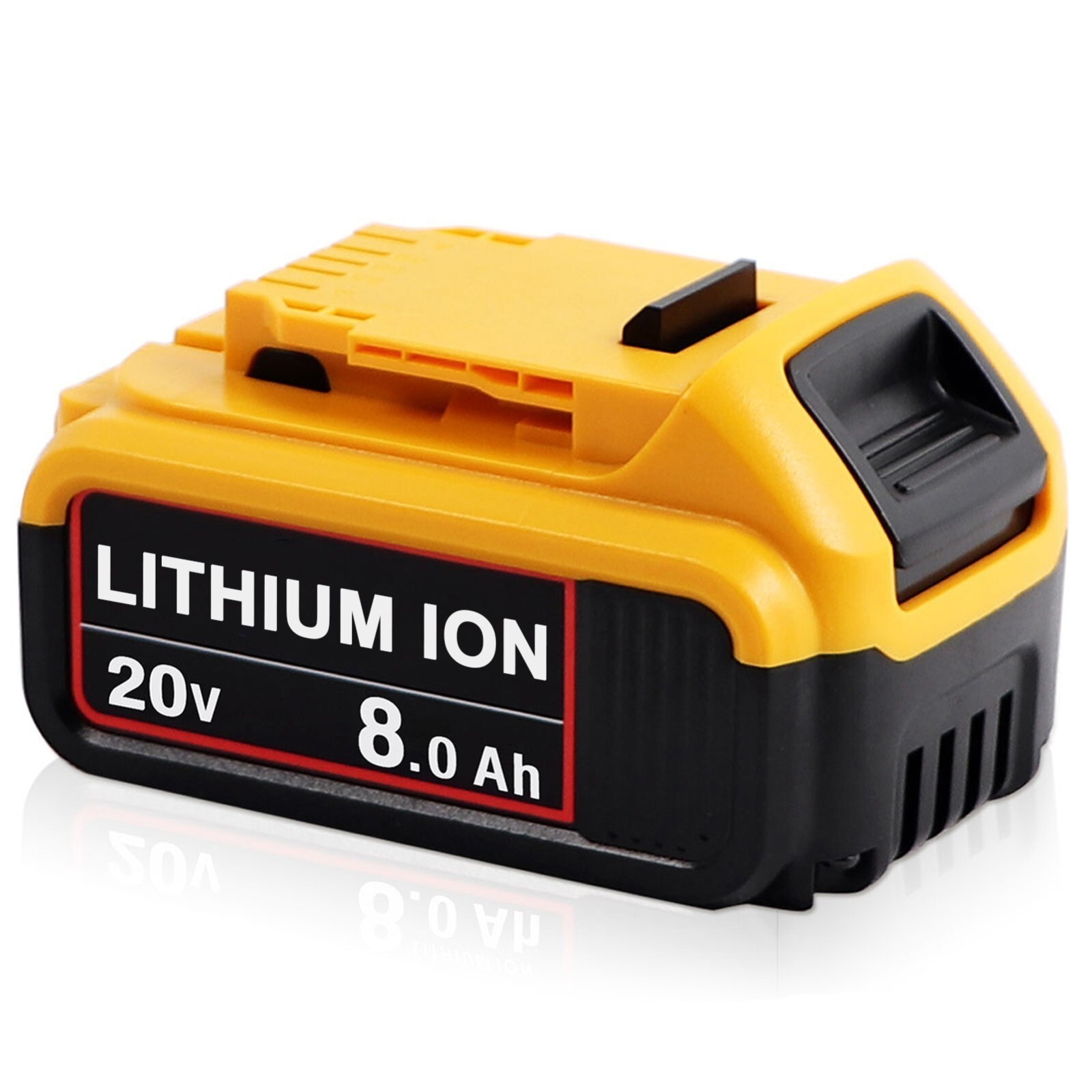 2Pack 8.0AH For DeWalt 20V 20 Volt Max XR Lithium Ion Battery DCB206-2 DCB205-2