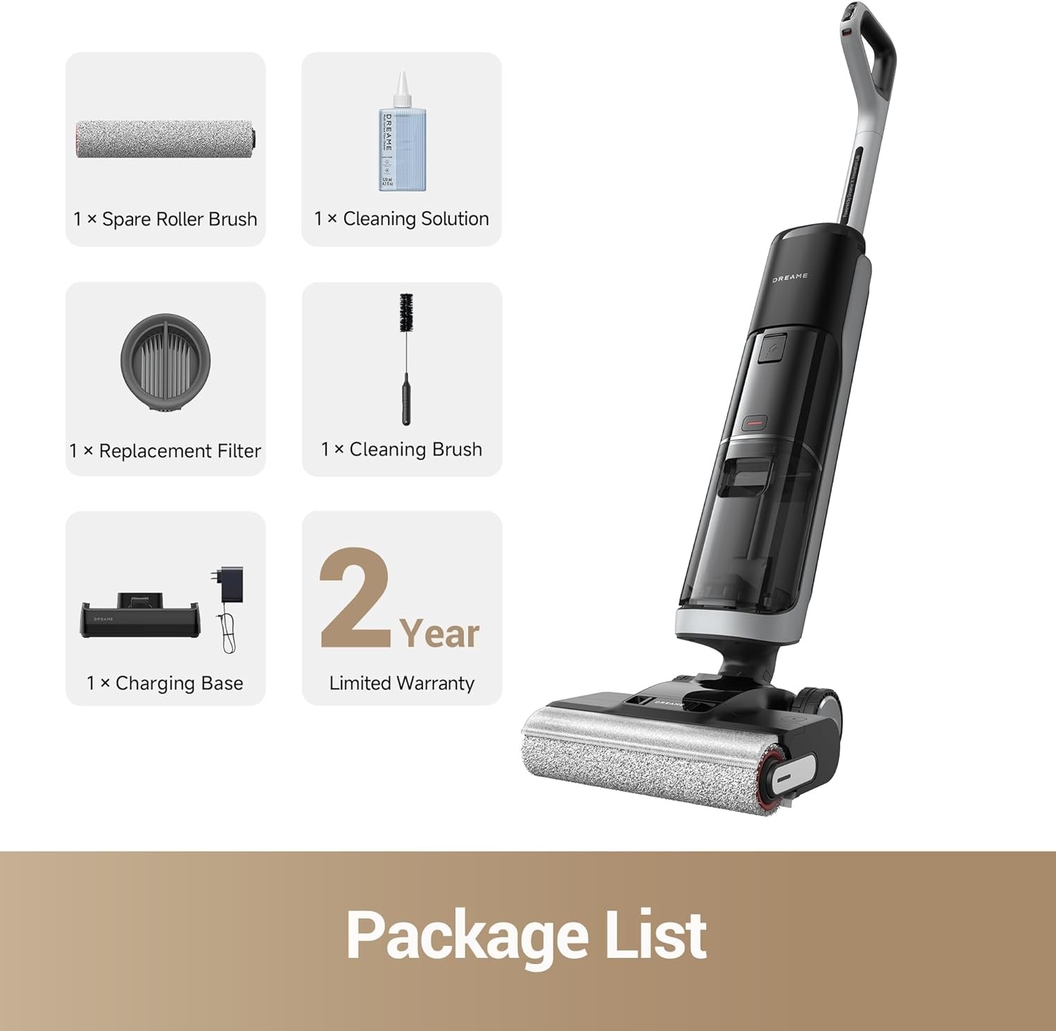 DREAME H14 Pro 180° Lie-Flat Vacuum Mop 18kPa Suction 140°F Wash & Fast Dry｜New