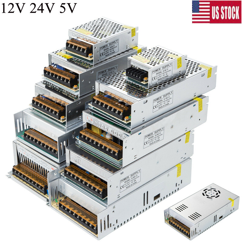 AC 110V TO DC 12V 24V 5V- 2A to 72A Switching Power Supply Adapter for LED Strip