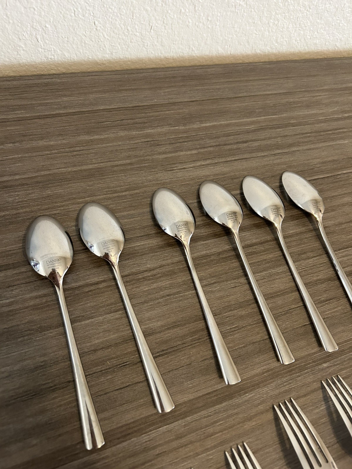 DANSK International Stainless steel BISTRO CAFE 17PC flatware set CLEAN