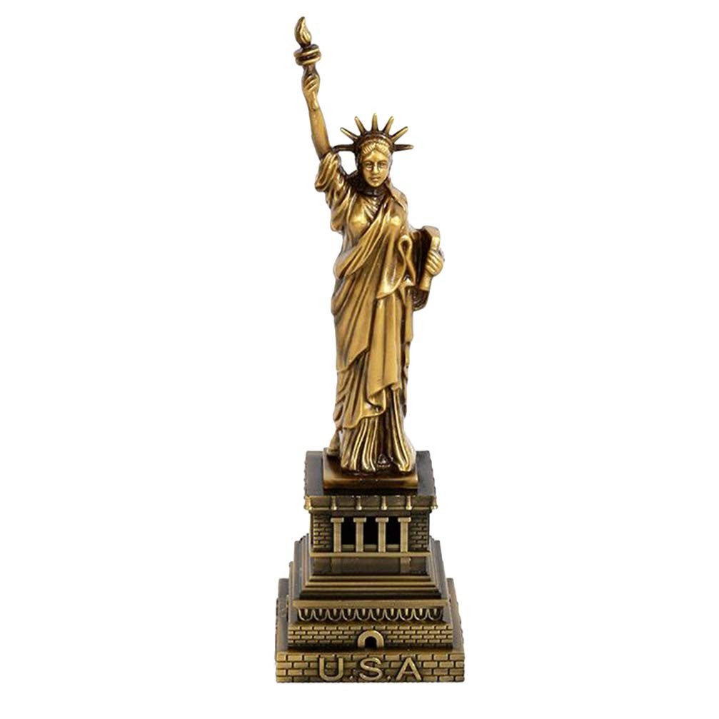 25CM/9.8in Bronze Statue of Liberty Metal Miniature Decor Sculpture Liberty I…