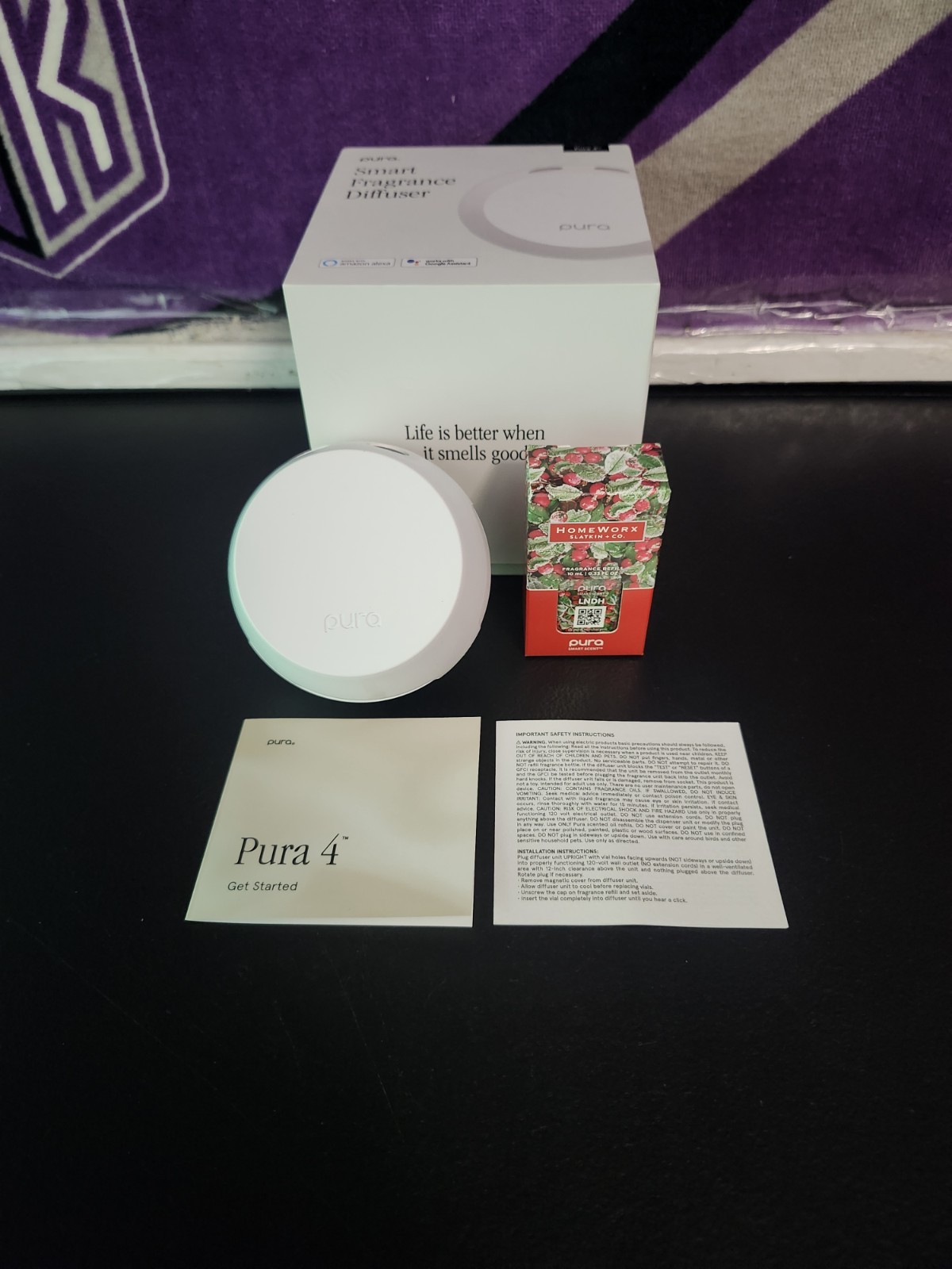 Pura 4 Smart Fragance Diffuser (Amazon Alexa Or Googlr Assistant) Open Box