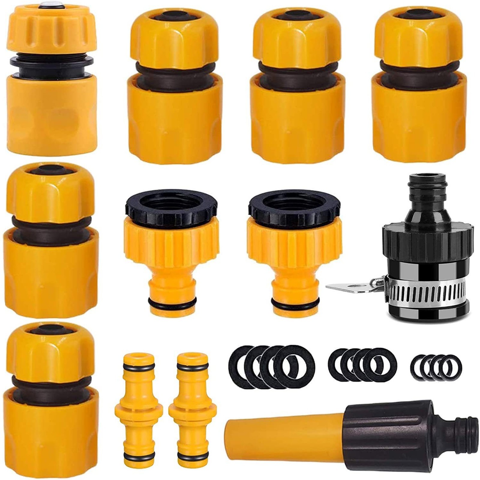 Garden Hose Quick Connector 1/2″3/4″ ABS PP Leakproof Tap Adapter Outdoor Water