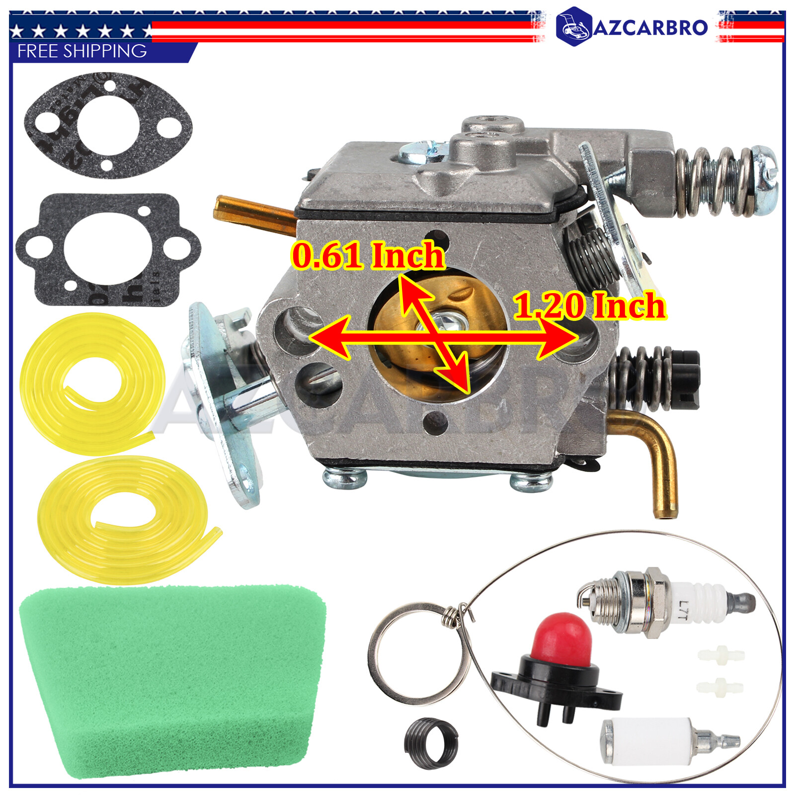 Carburetor carb for Craftsman 2.4 cu. in. 40cc chainsaw Zama W20