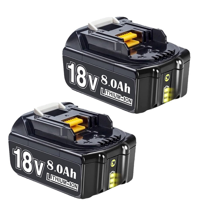 2Pack For Makita 18V Battery 8.0AH Li-Ion BL1830 BL1850 BL1840 BL1860B LXT Tools