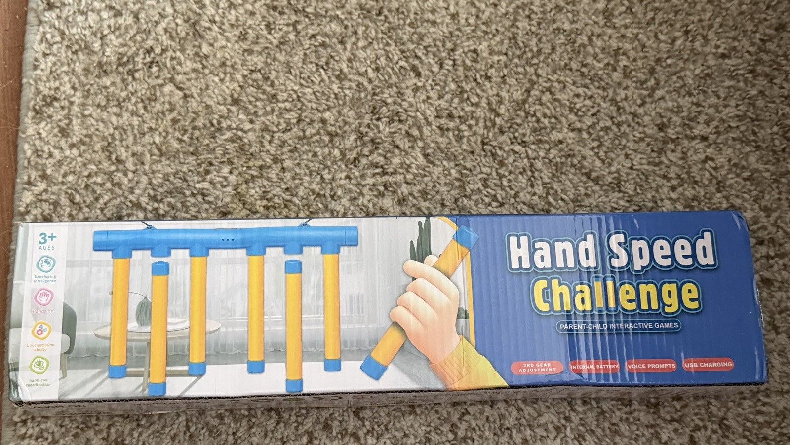 Hand speed challenge Reflex Drop Sticks Game, Hand 38.5*21.5cm/15.16*8.46in