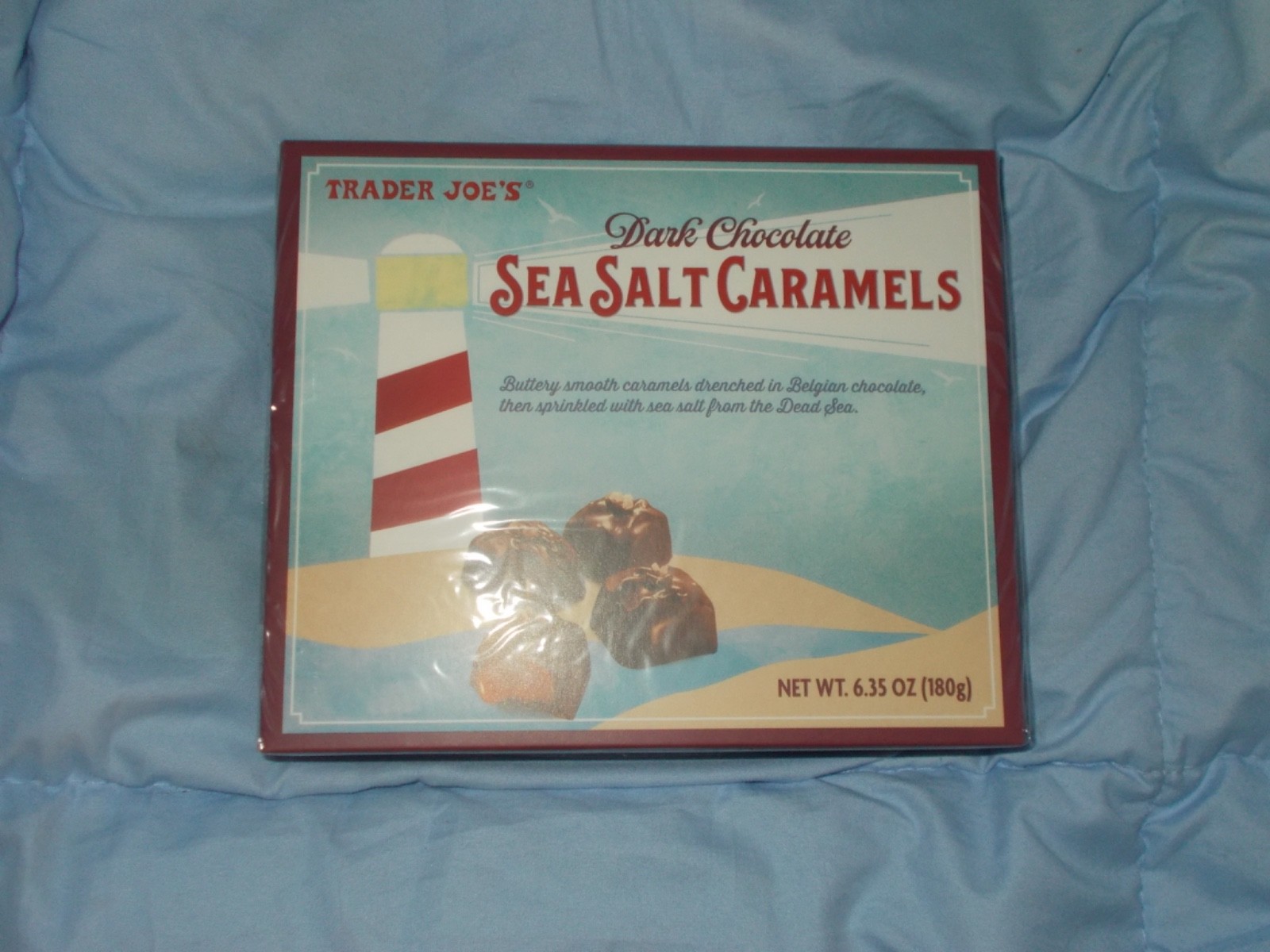 Trader Joe’s Dark Chocolate Sea Salt Carmels 6.35 oz Best by August 31,2026