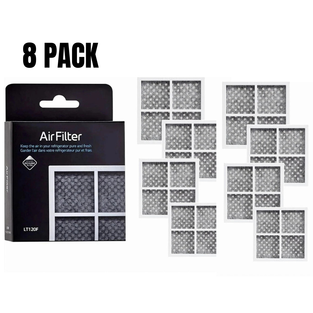 8 Pack LG LT120F ADQ73214404 Fresh Air Replacement Refrigerator Air Filter New