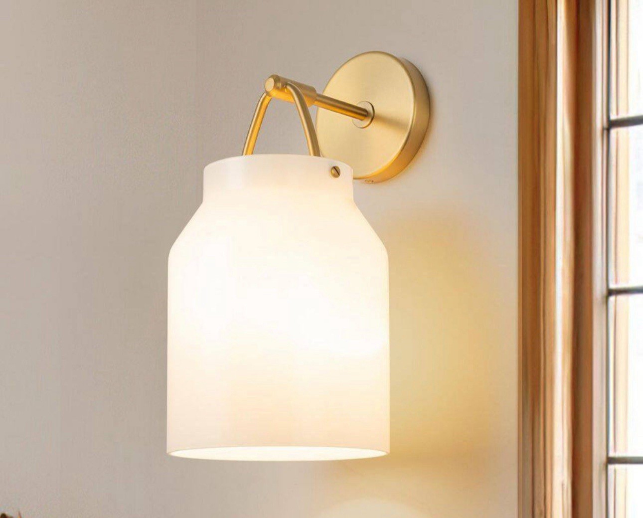7.48 in. 1 Light White Modern Industrial Wall Sconce Farmhouse Wall Light