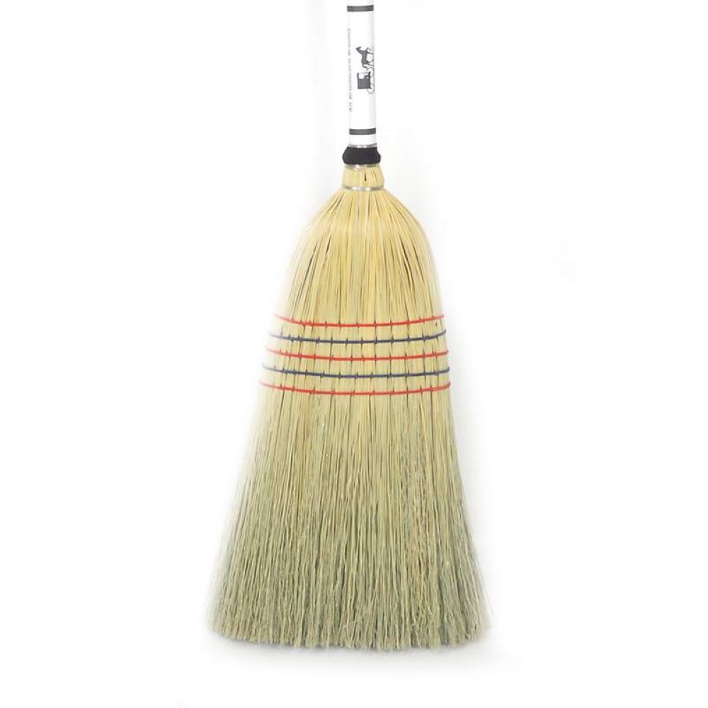 Lehman’s Amish-Made Barn Broom – Large Authentic Corn Straw, Wood Handle, 57 in