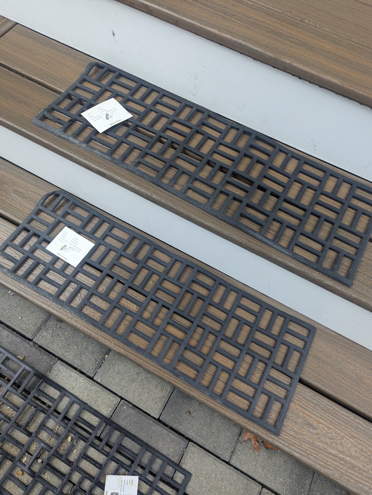 Crate&Barrel Rubber Stair Treads 10×30 Non Slip or Outdoor Step Mats for Stairs
