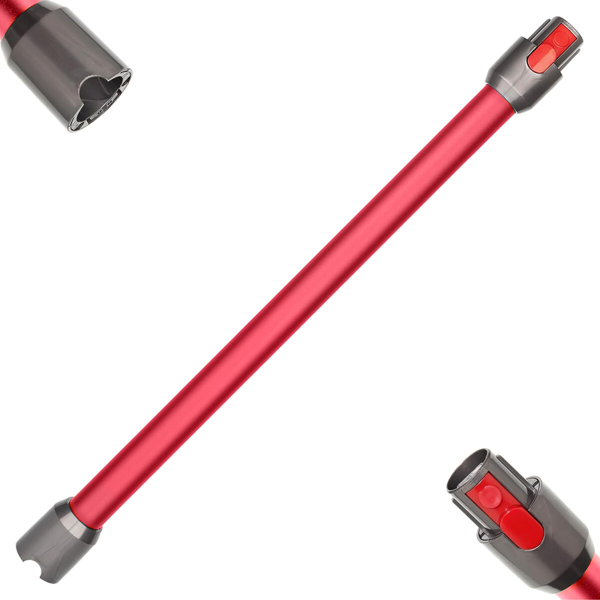 Compatible Dyson V7 V8 V10 V11 V15 Vacuum Quick Release Wand Stick Tube – RED