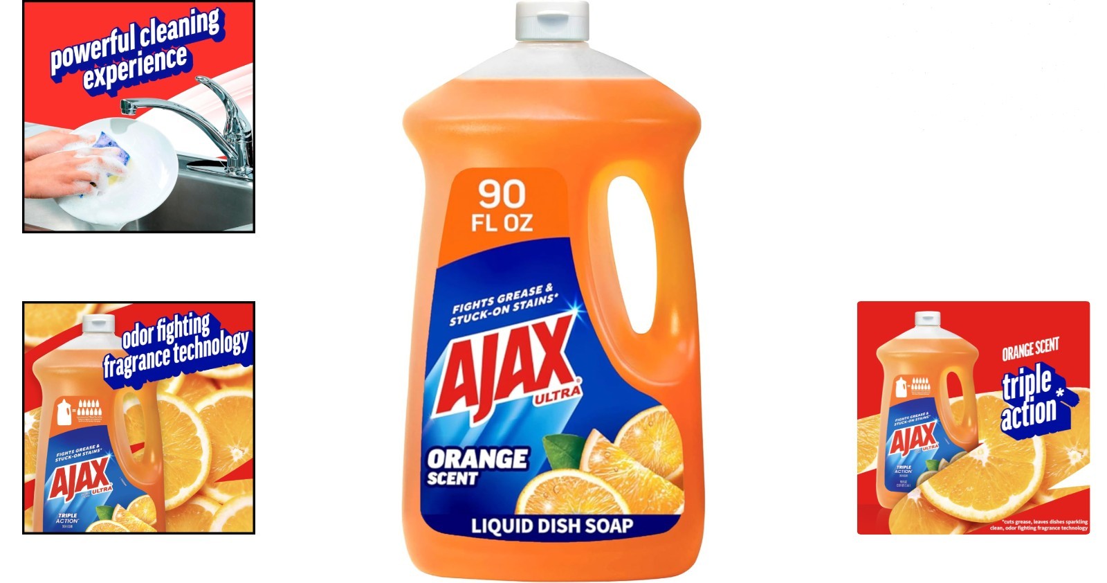 Effortless Cleaning with Ultra Orange Scent Dish Soap – 90 fl oz, Antimicrobial