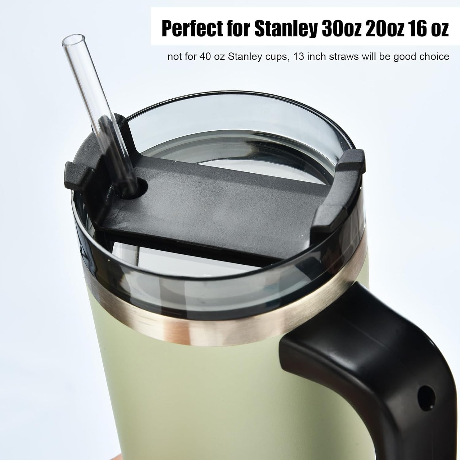 10.5in Rainbow Reusable Tritan Straws for 16/20/30oz Stanley YETI Tumblers NEW
