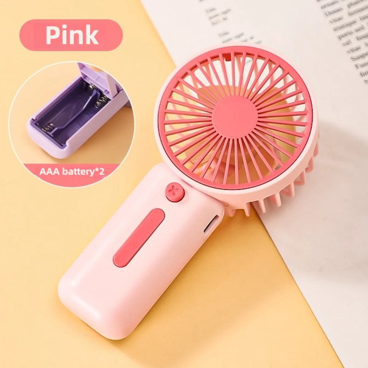 Portable Mini Handheld Fan with Three Adjustable Wind Speeds in Summer,Small Ele