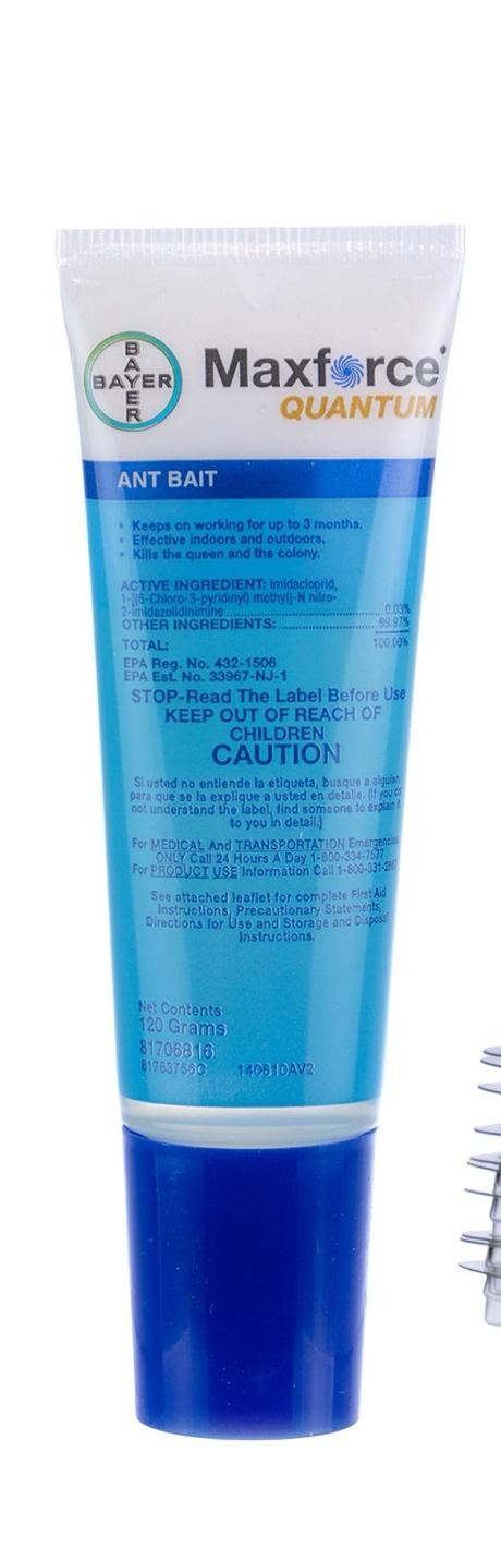 Bayer Maxforce Quantum Ant Bait 120g Gel Tube Pest Control Indoor Outdoor Pro