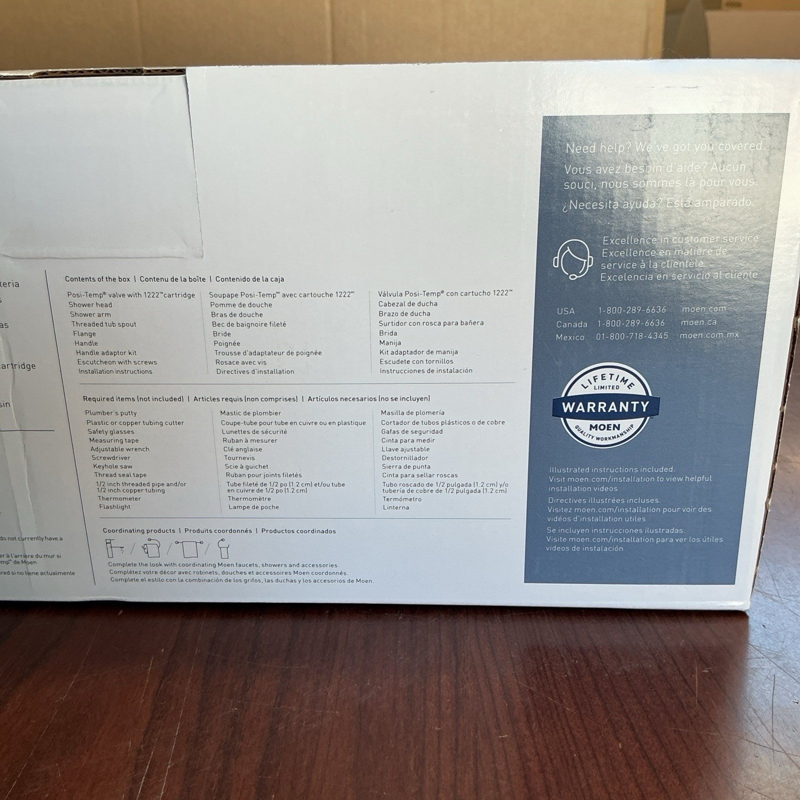 NEW MOEN 82518SRN Spot Resist Brushed Nickel Findlay Tub & Shower Faucet B42