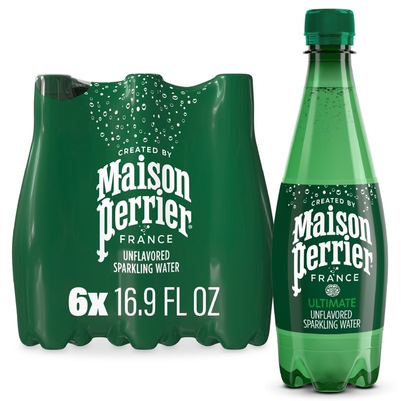 Maison Perrier Ultimate Sparkling Water, 16.9 fl oz, 6 Pack Bottles