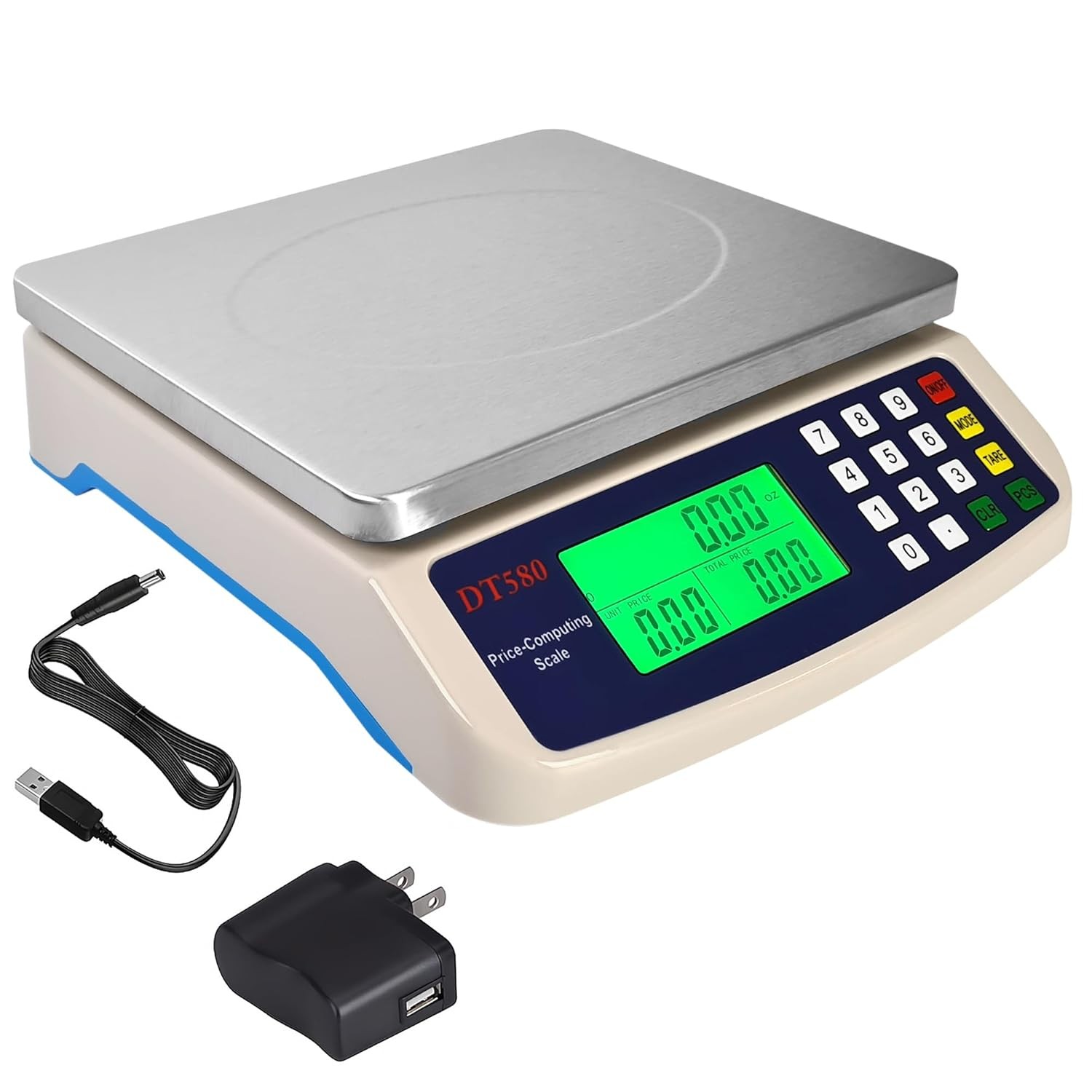 Commercial Weight-Price Scale 40kg / 1g, Professional Market Scale with Count…