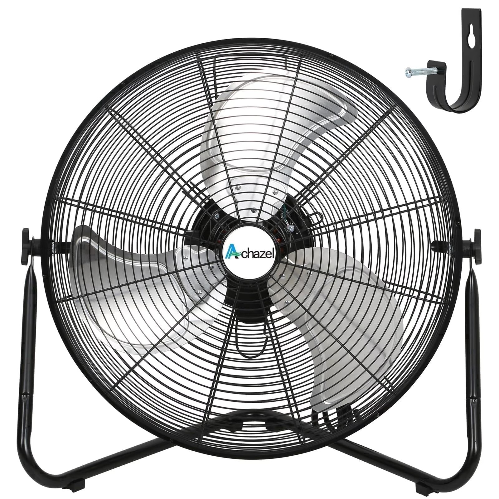 Achazel 20″ High Velocity Floor Fan 5200 CFM 3-Speed Industrial Shop Garage Fan