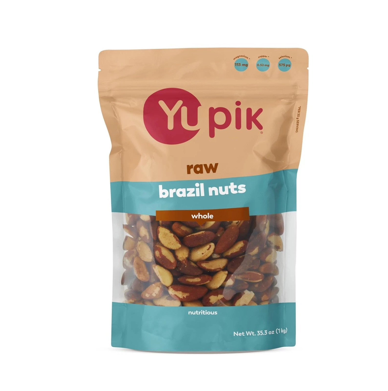 Yupik Raw Brazil Nuts, 2.2 Lb (35.2 Oz), Gluten-Free, Kosher Shelled Unsalted