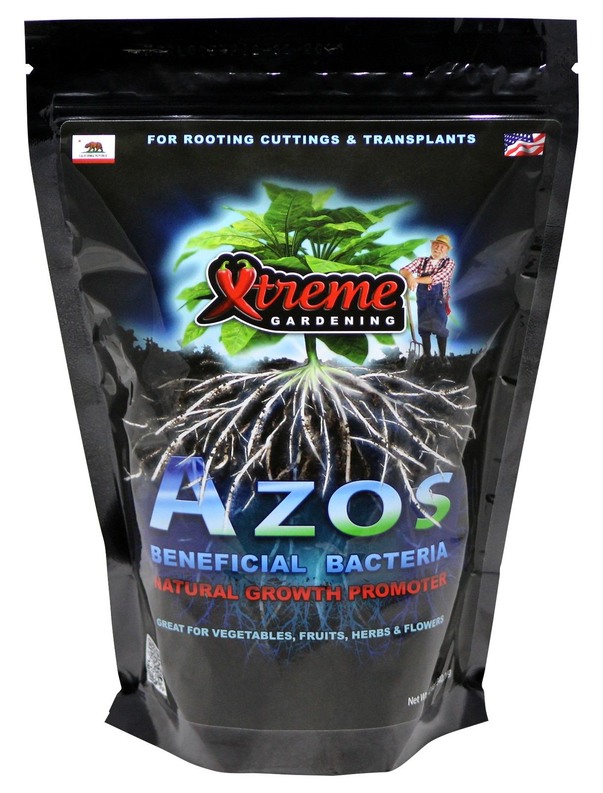 Xtreme Gardening Azos 12oz – ounce Nitrogen Microbes Root Booster Beneficial