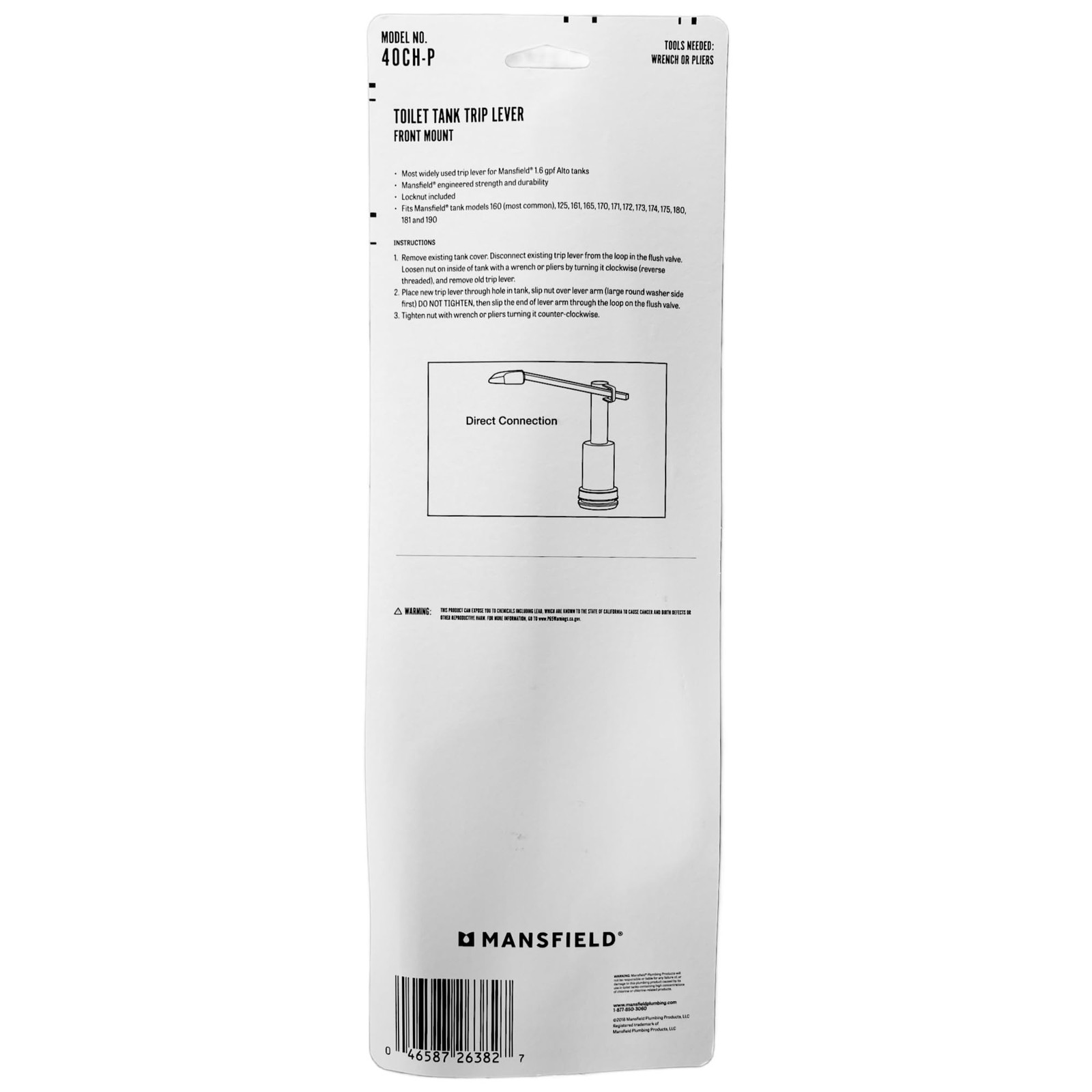 Model 40 Flush Lever-1 Each by Mansfield Plumbing