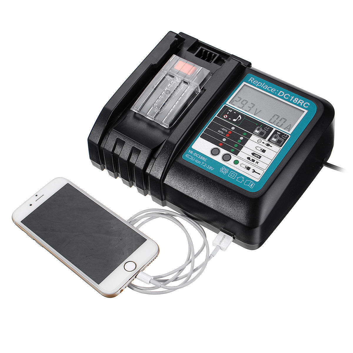 18V For Makita 5.0Ah Lithium-ion BL1850B Battery Charger BL1860B BL1830B LXT US