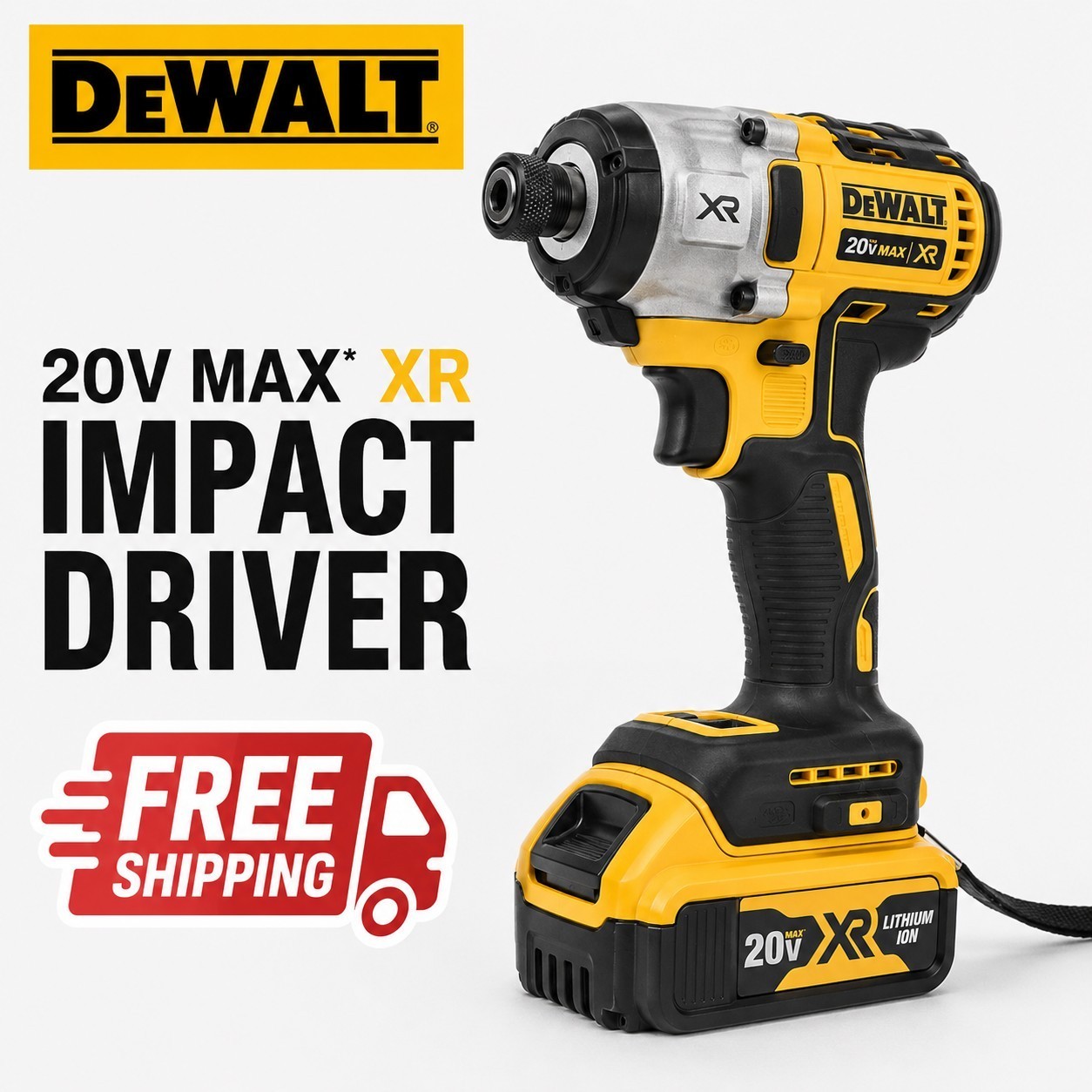DEWALT DCF887 20V Impact Driver – Black/Yellow (Body Only)