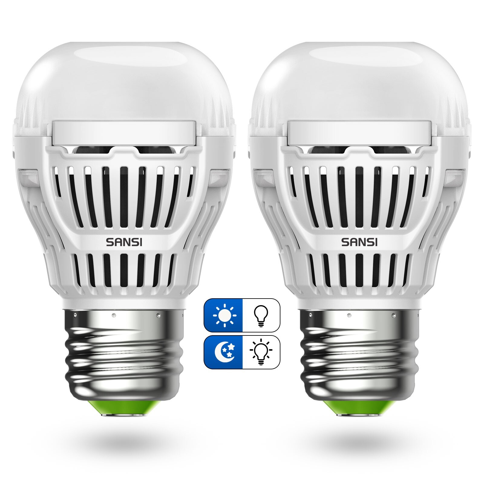 SANSI Dusk to Dawn LED Light Bulb Outdoor 8W 60W Equivalent 5000K Daylight 800lm