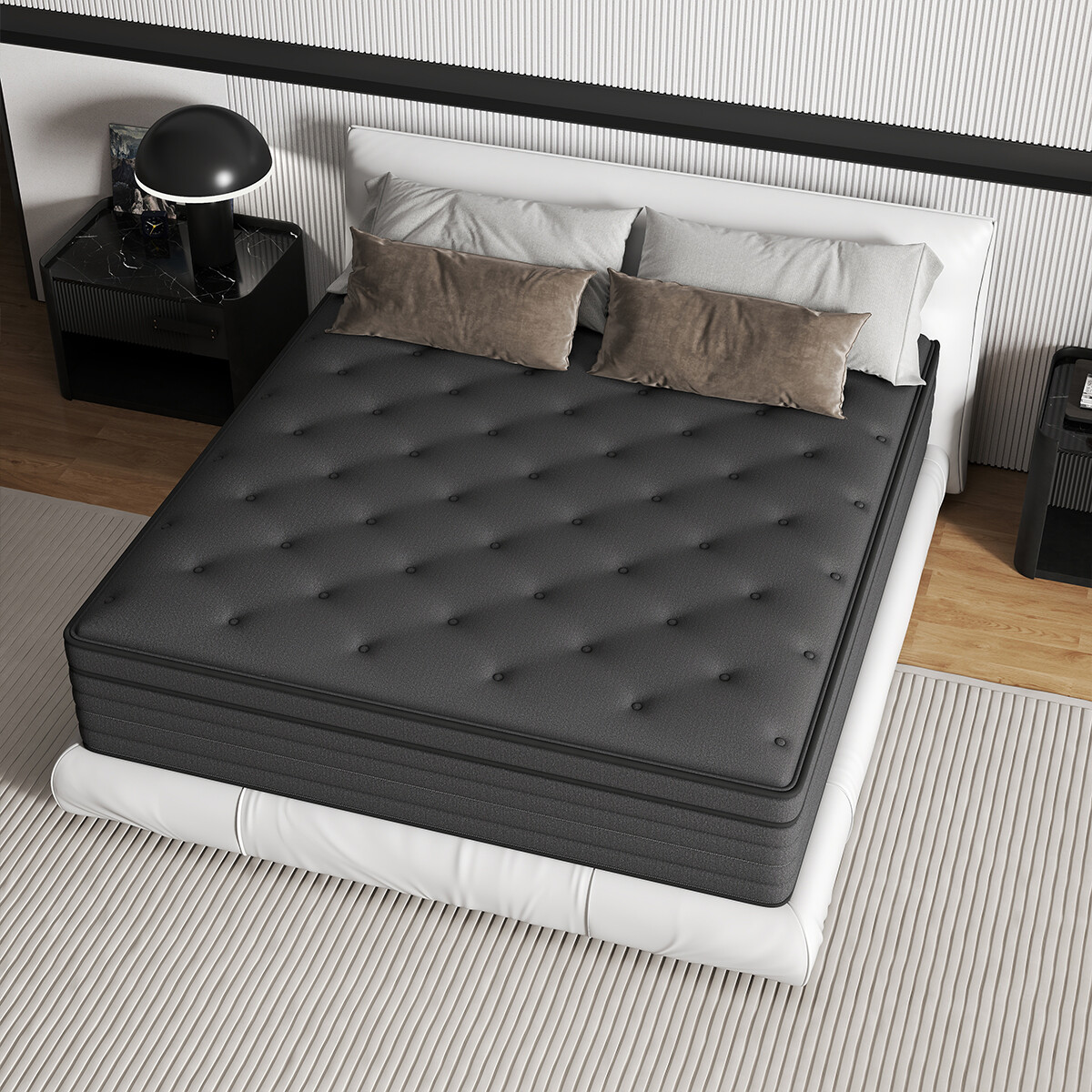 12/14 Inch Memory Foam Hybrid Mattress Pocket Spring Full Queen King in A Box