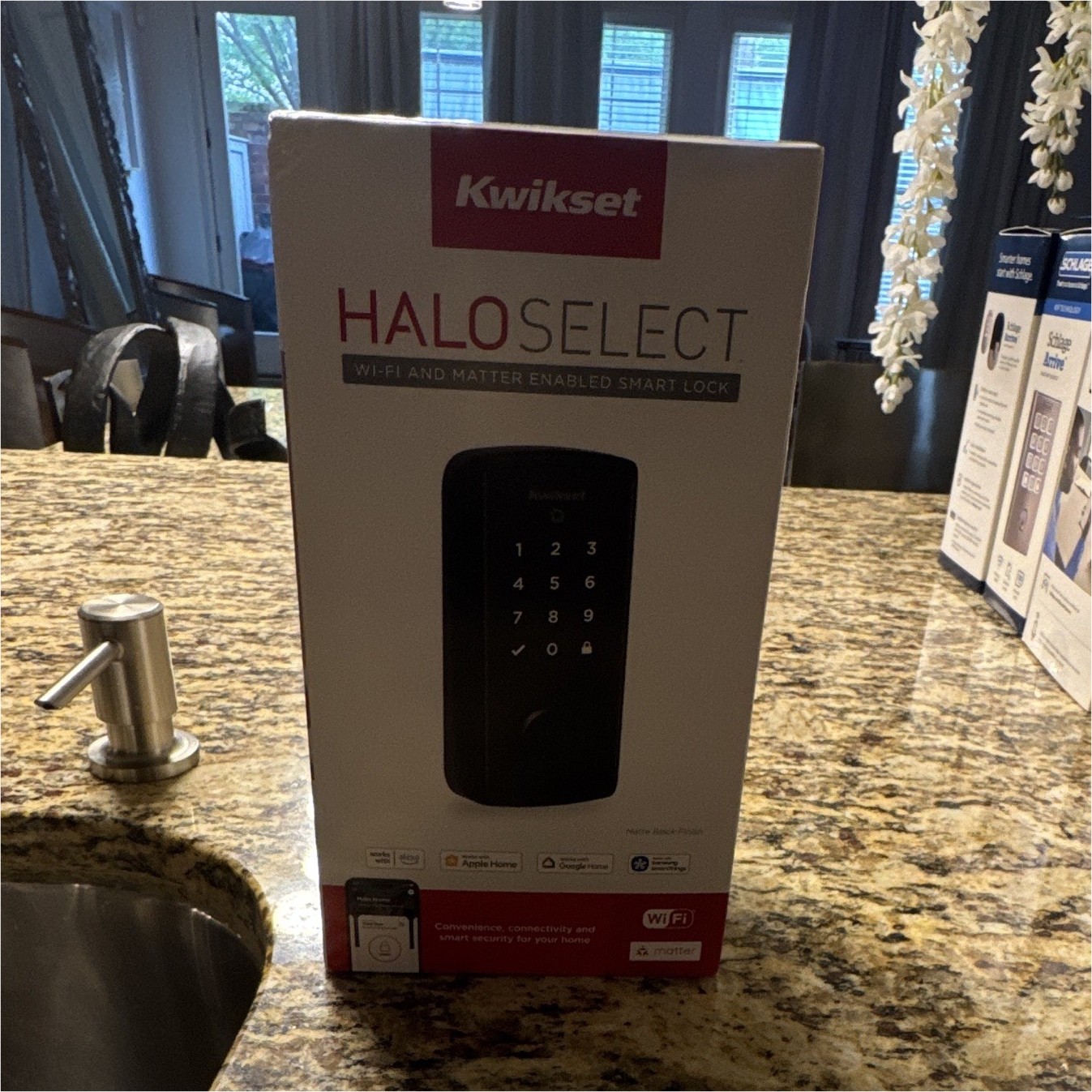 Kwikset Halo Select Keypad Smart Lock, Black, Wi‑Fi/Thread, HomeKit/Alexa