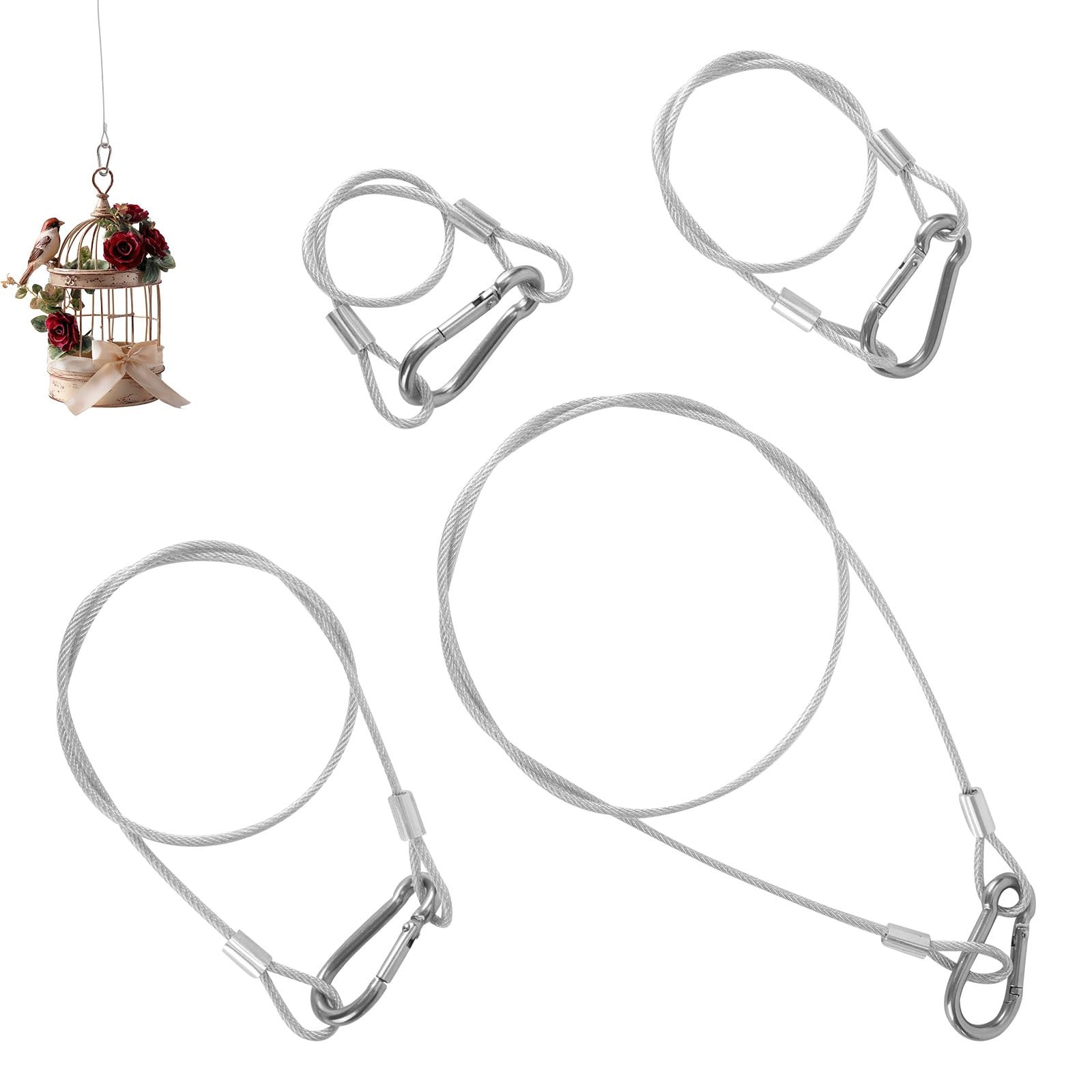 4pcs Hanging Cable Chains, 30.8cm/12in 45.5cm/18in 61.3cm/24in 91.5cm/36in St…