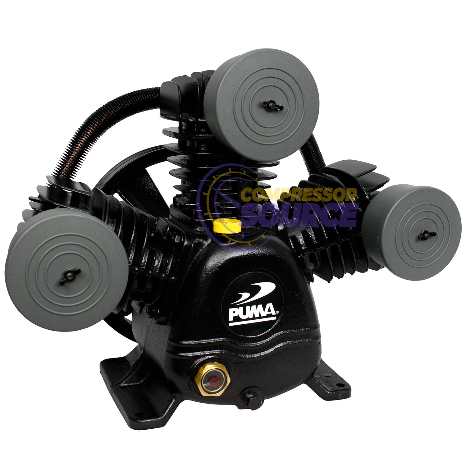 Puma 3 Cylinder 1 Single Stage Cast Iron Air Compressor Pump 22 SCFM No Unloader
