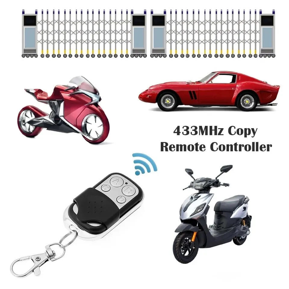 Universal Cloning Electric Gate Door Garage Remote Control Key Fob 433mhz Cloner