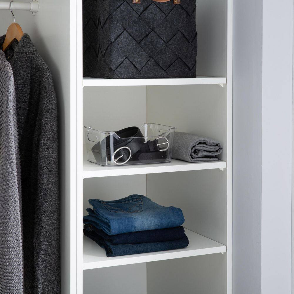 9.8 In. L X 7 In. W X 4.1 In. H 2 Pack Medium Storage Tote Bin Closet Drawer Org