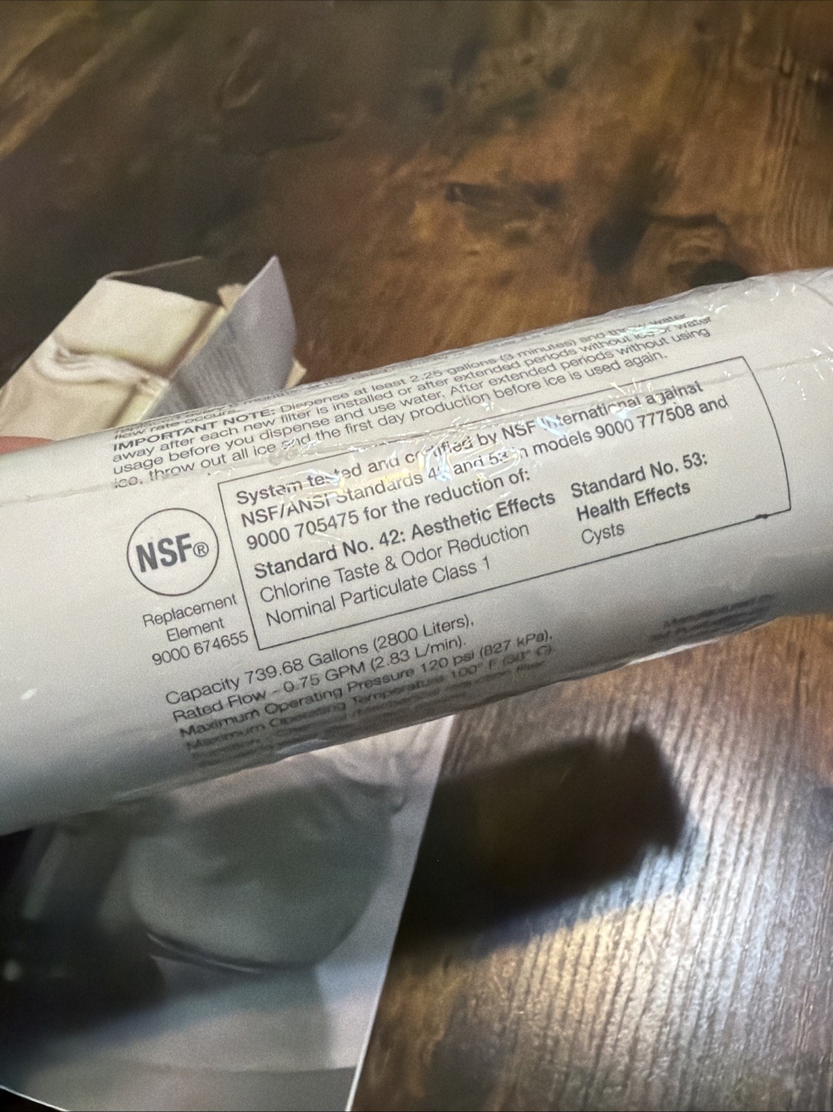 Ultra Clarity Refrigerator Water Filter VIB REPLFLTR10 NIB fits Bosch 9000194412
